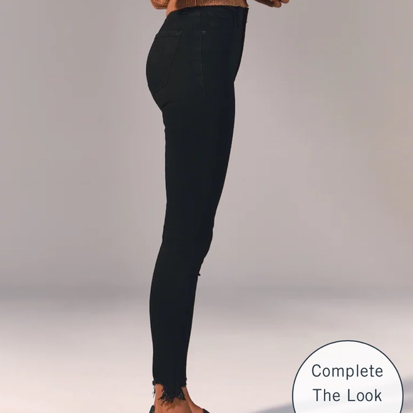Abercrombie Black High Rise Ankle Skinny Jeans - Picture 3 of 5